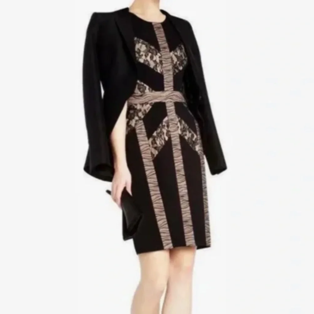 Bcbg Max Azria Lace Detailed Stretchy Fitted Dress - Picture 5 of 7